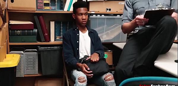  Straight Black Teen Boy Forced By White Cop